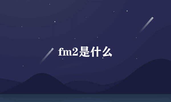 fm2是什么