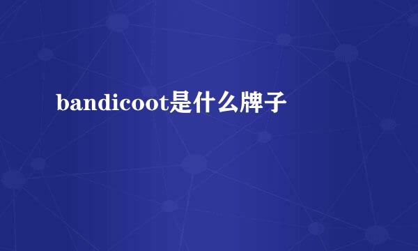 bandicoot是什么牌子