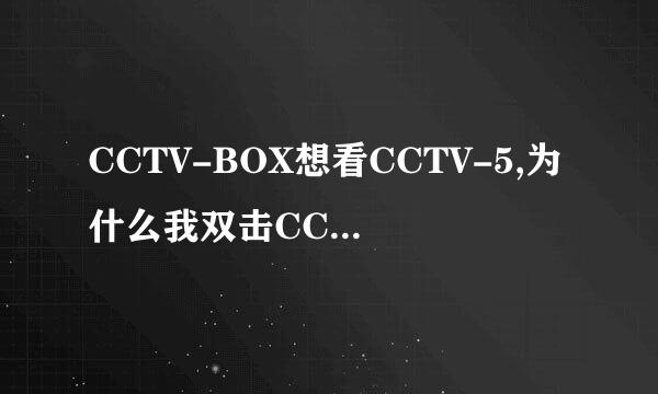 CCTV-BOX想看CCTV-5,为什么我双击CCTV-5的时候,它会提示我地域限制呢`叫我更改其他频道呢`