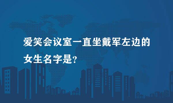 爱笑会议室一直坐戴军左边的女生名字是？