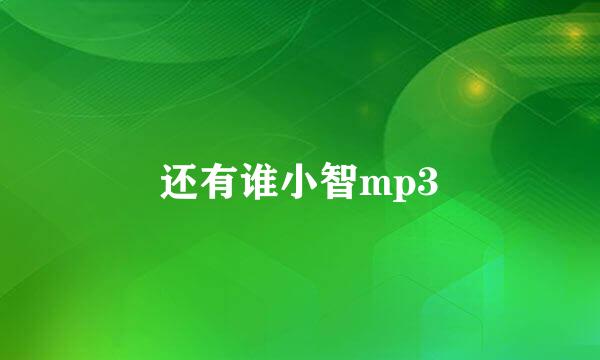 还有谁小智mp3