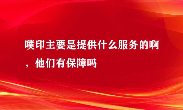 噗印主要是提供什么服务的啊，他们有保障吗