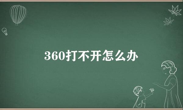 360打不开怎么办