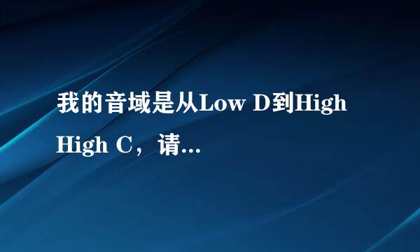 我的音域是从Low D到High High C，请问算广吗？能唱什么歌呢？