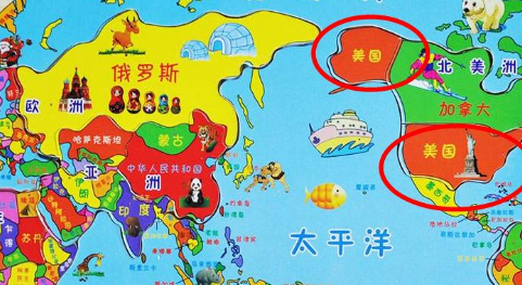 美国为什么有两块土地？