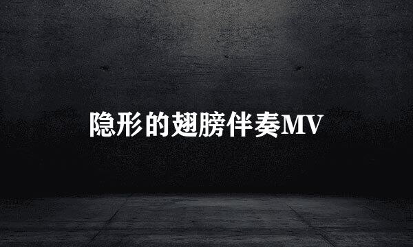 隐形的翅膀伴奏MV