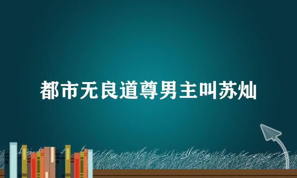 都市无良道尊男主叫苏灿