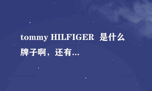 tommy HILFIGER  是什么牌子啊，还有，deodorant stick 是什么意思啊