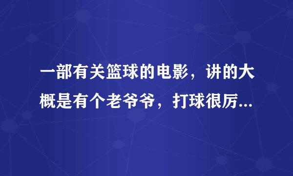 一部有关篮球的电影，讲的大概是有个老爷爷，打球很厉害，其中有个片段是是两个老爷爷和一群年轻人打，