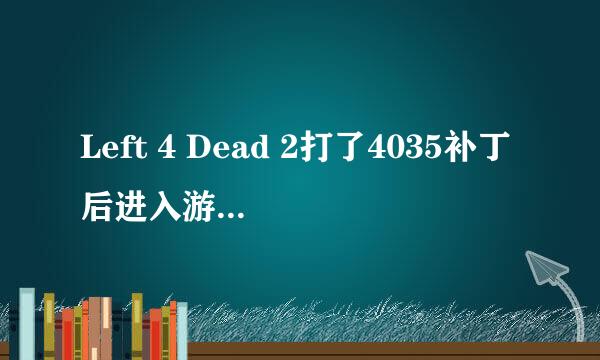 Left 4 Dead 2打了4035补丁后进入游戏中用控制台输入秘籍不能使用，