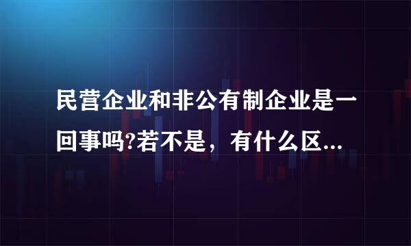 民营企业和非公有制企业是一回事吗?若不是，有什么区别？什么是国有企业？