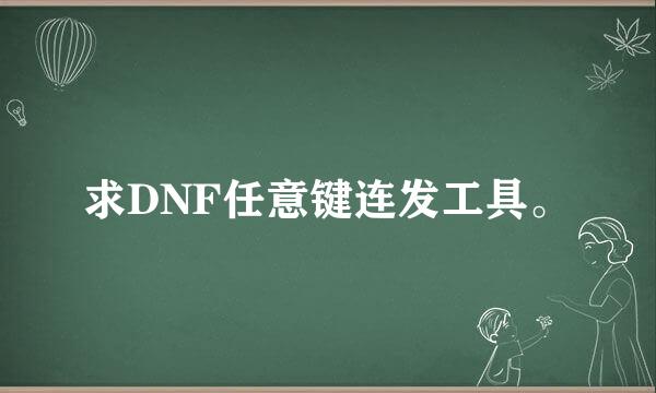 求DNF任意键连发工具。