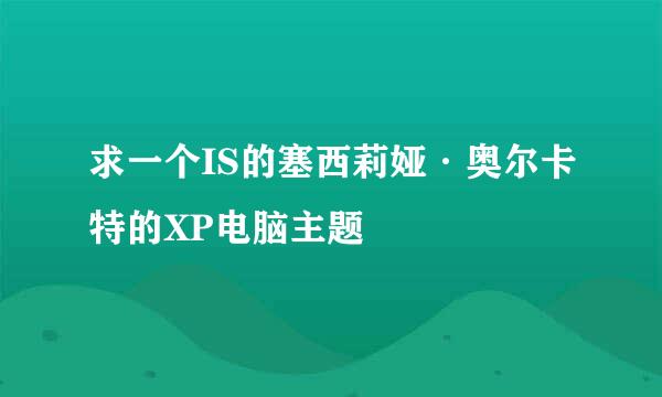 求一个IS的塞西莉娅·奥尔卡特的XP电脑主题