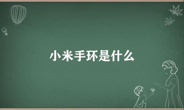 小米手环是什么