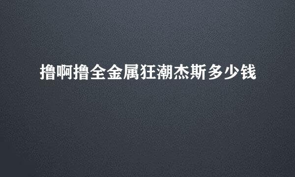 撸啊撸全金属狂潮杰斯多少钱