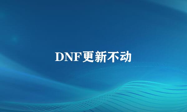 DNF更新不动