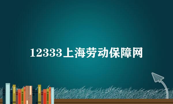 12333上海劳动保障网