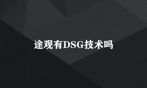 途观有DSG技术吗