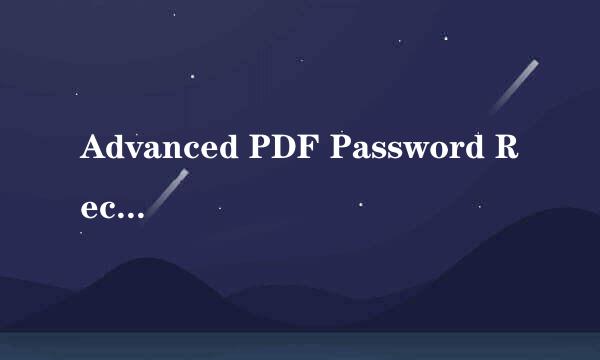 Advanced PDF Password Recovery企业版