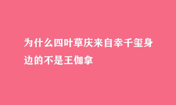 为什么四叶草庆来自幸千玺身边的不是王伽拿