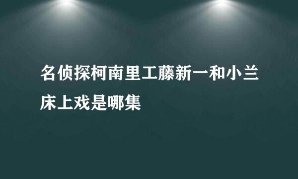 名侦探柯南里工藤新一和小兰床上戏是哪集