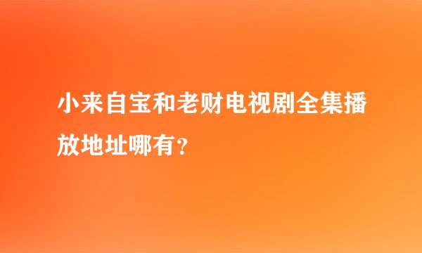 小来自宝和老财电视剧全集播放地址哪有？