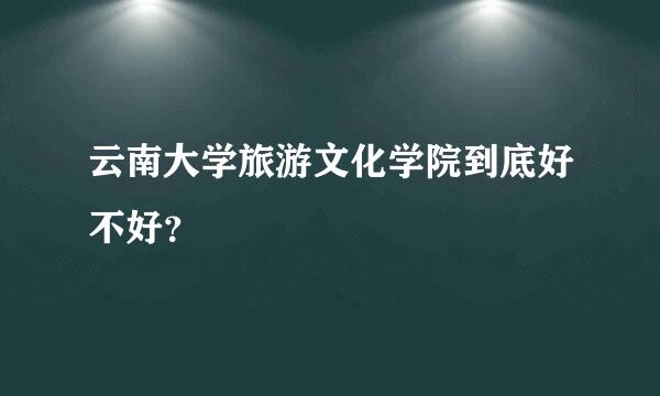 云南大学旅游文化学院到底好不好？