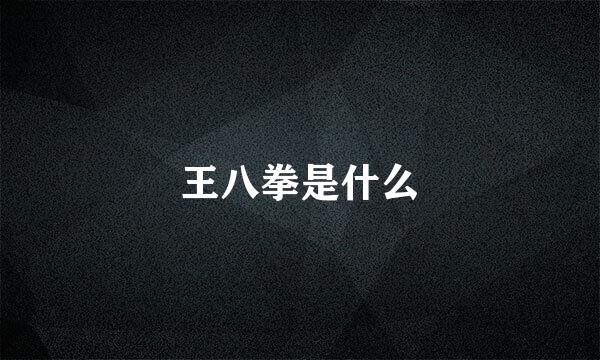 王八拳是什么