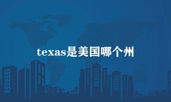 texas是美国哪个州