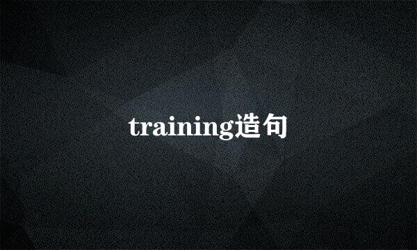 training造句