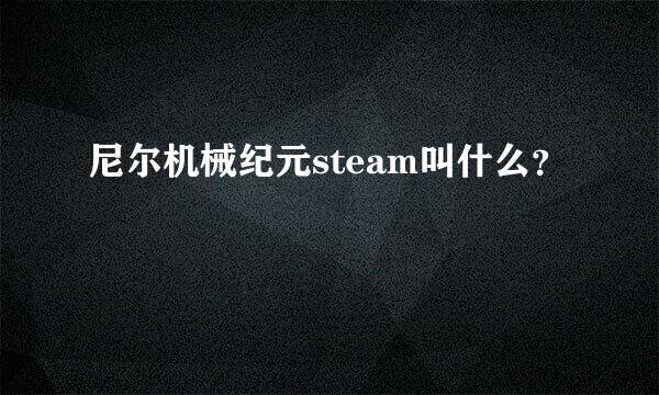 尼尔机械纪元steam叫什么？