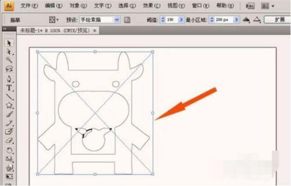 AI，如何把置入的图片转换成普通路径？