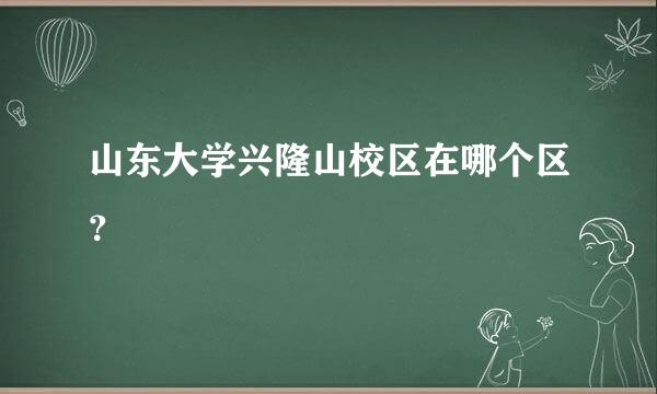 山东大学兴隆山校区在哪个区？