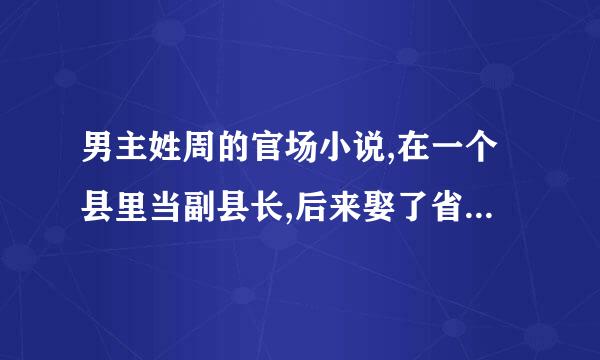 男主姓周的官场小说,在一个县里当副县长,后来娶了省委书记的女儿，谁知道？