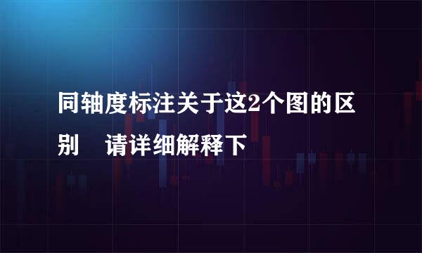 同轴度标注关于这2个图的区别 请详细解释下