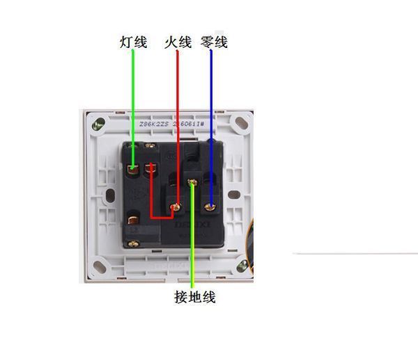 一开5孔插座接线图