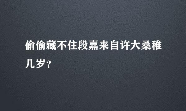 偷偷藏不住段嘉来自许大桑稚几岁？