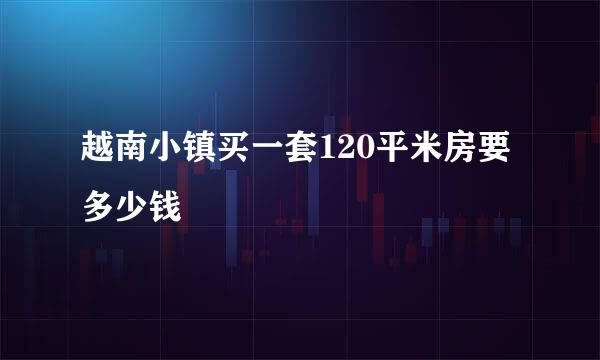 越南小镇买一套120平米房要多少钱