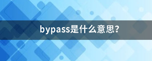 bypass是什么意思？