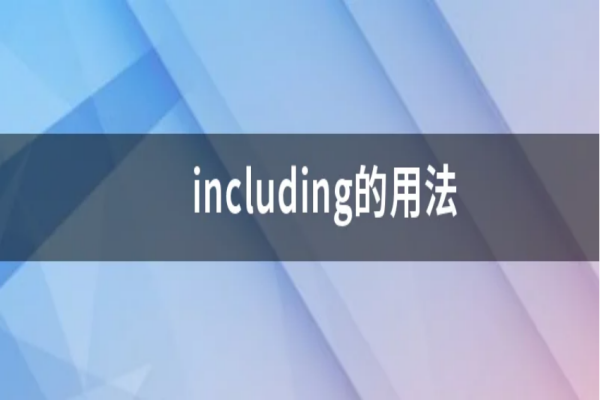 including的用法