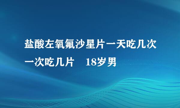 盐酸左氧氟沙星片一天吃几次一次吃几片 18岁男