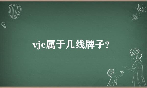 vjc属于几线牌子？