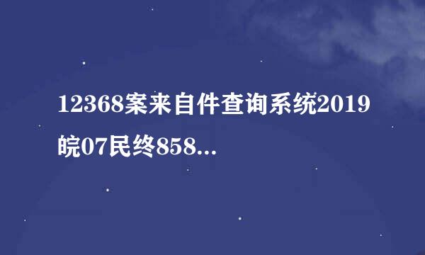 12368案来自件查询系统2019皖07民终858号案？看不到360问答判决结果？