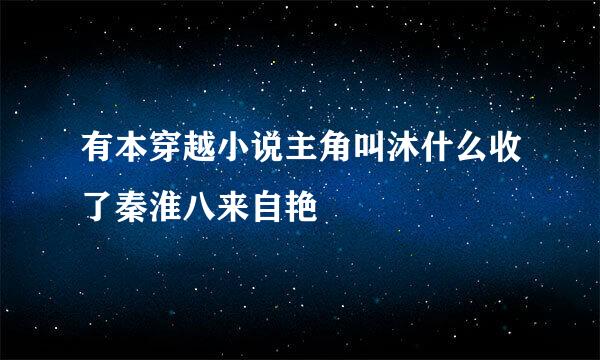 有本穿越小说主角叫沐什么收了秦淮八来自艳