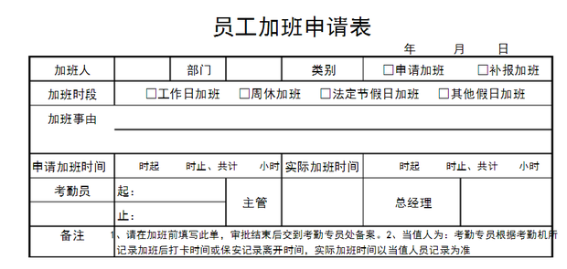 加班申请报告5