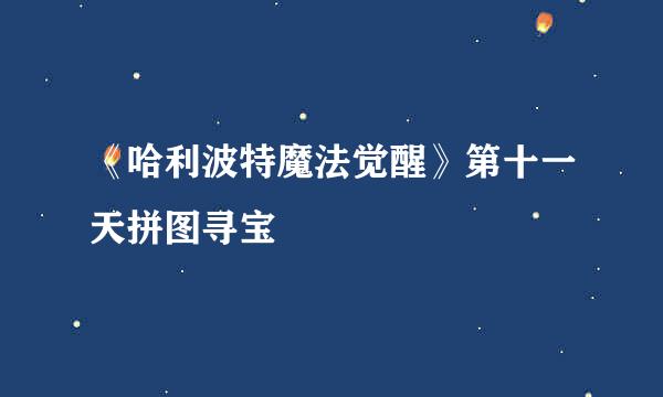 《哈利波特魔法觉醒》第十一天拼图寻宝