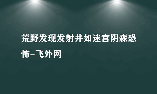 荒野发现发射井如迷宫阴森恐怖-飞外网