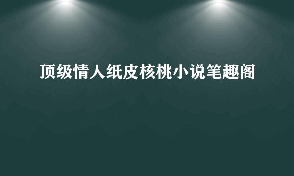 顶级情人纸皮核桃小说笔趣阁