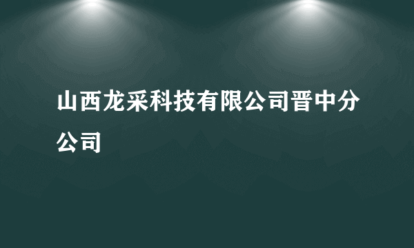 山西龙采科技有限公司晋中分公司