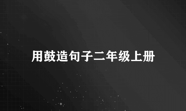 用鼓造句子二年级上册